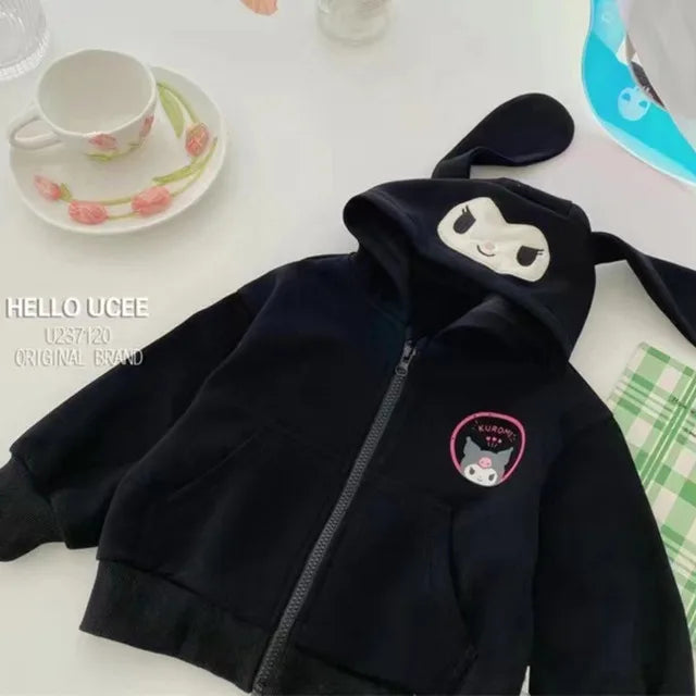 Girls' Hello Kitty Zip-Up Hooded Jacket