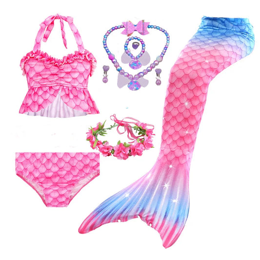 Mermaid Swim Costume with Tail