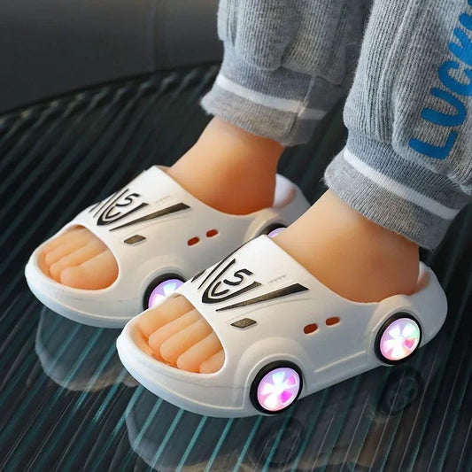 Children's LED Car Slip On Slides