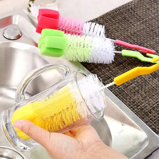 Baby Bottle Cleaning Brush with Sponge