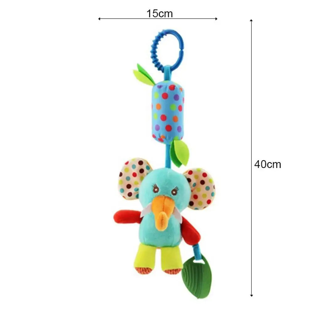 Plush Animal Hanging Rattle Toy