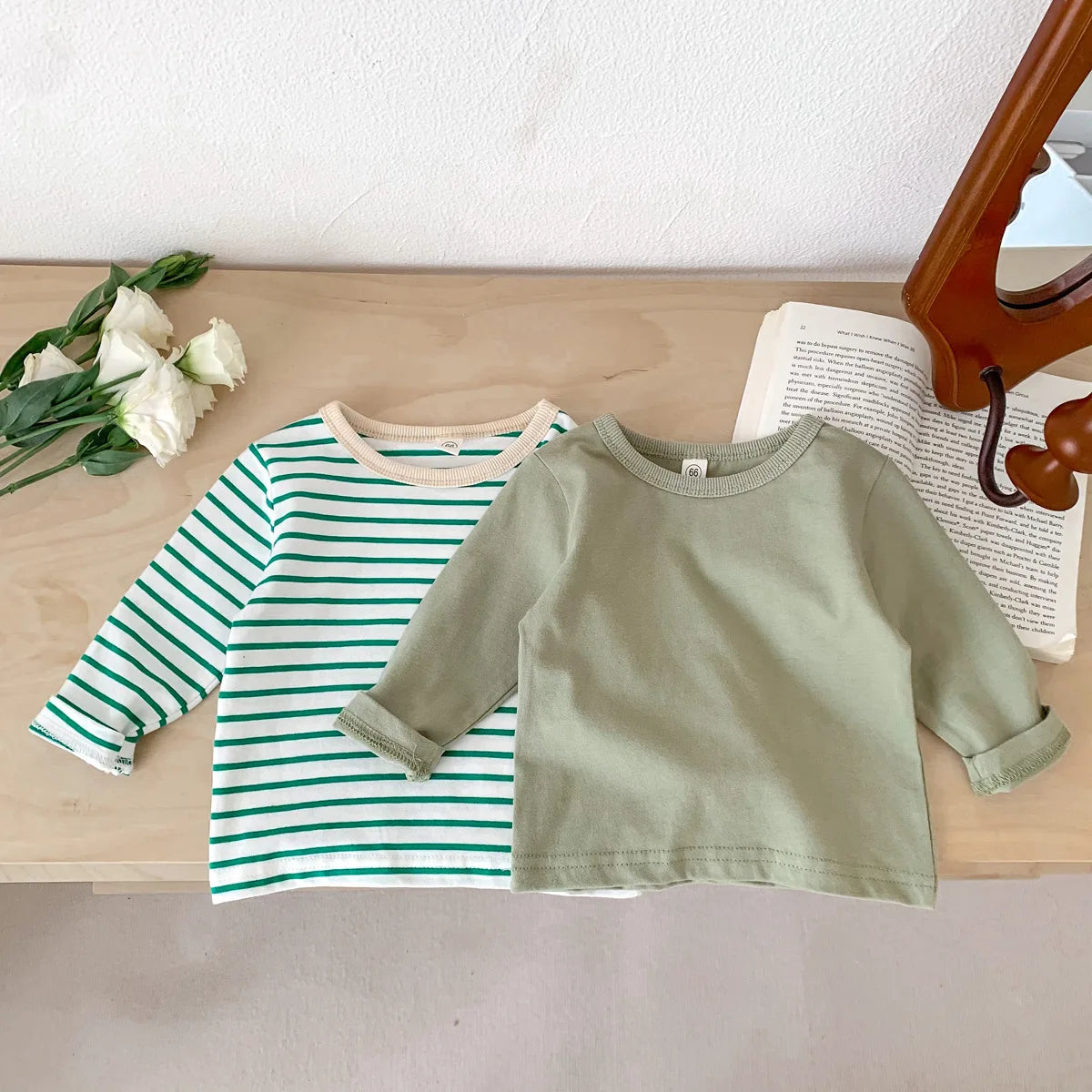 Long Sleeve Casual Striped T-Shirt 3M-24M