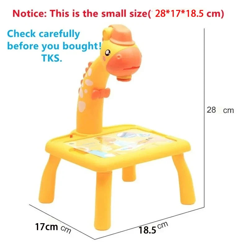 LED Projector Drawing Table Set