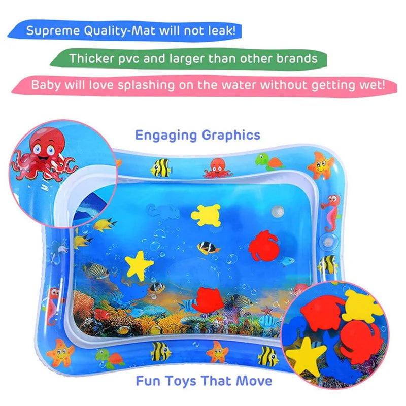 Inflatable Tummy Time Water Play Mat