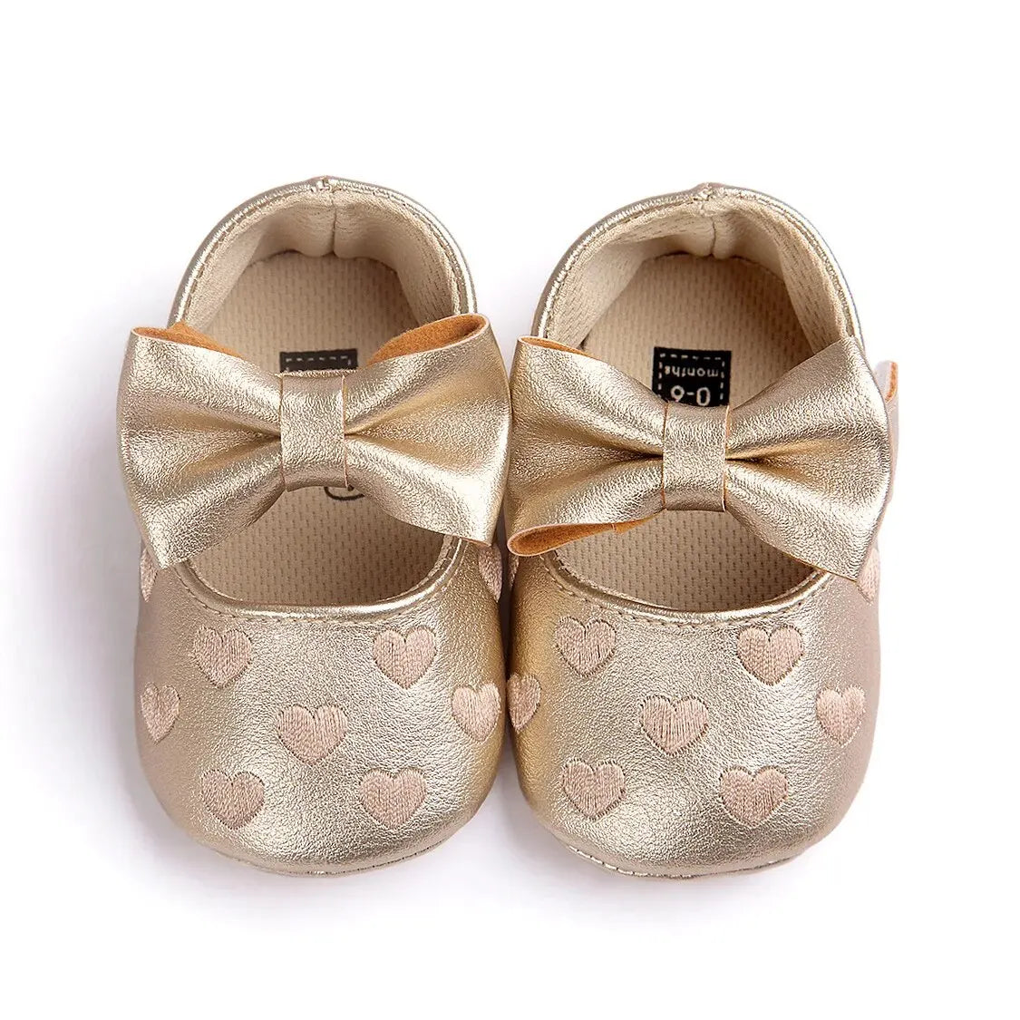 Heart Print with Bowknot Classic Dress Shoes