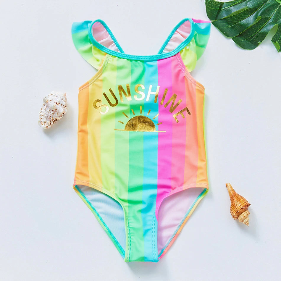 Girls' One Piece Mermaid Unicorn Swimsuits