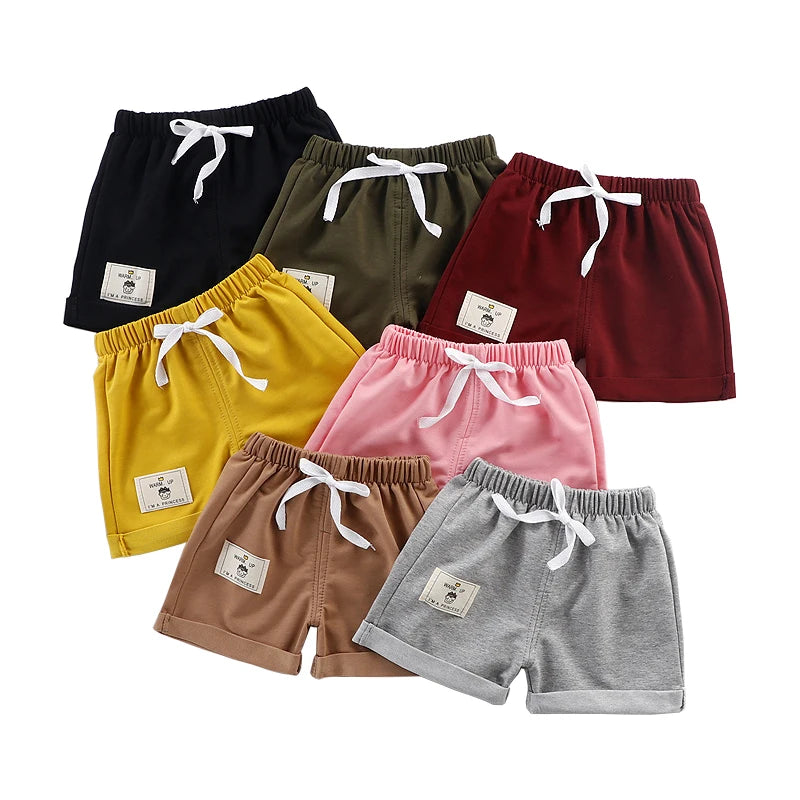 Solid Colored Summer Toddler Shorts