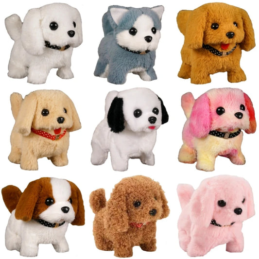 Electronic Walking and Barking Plush Dog Toy