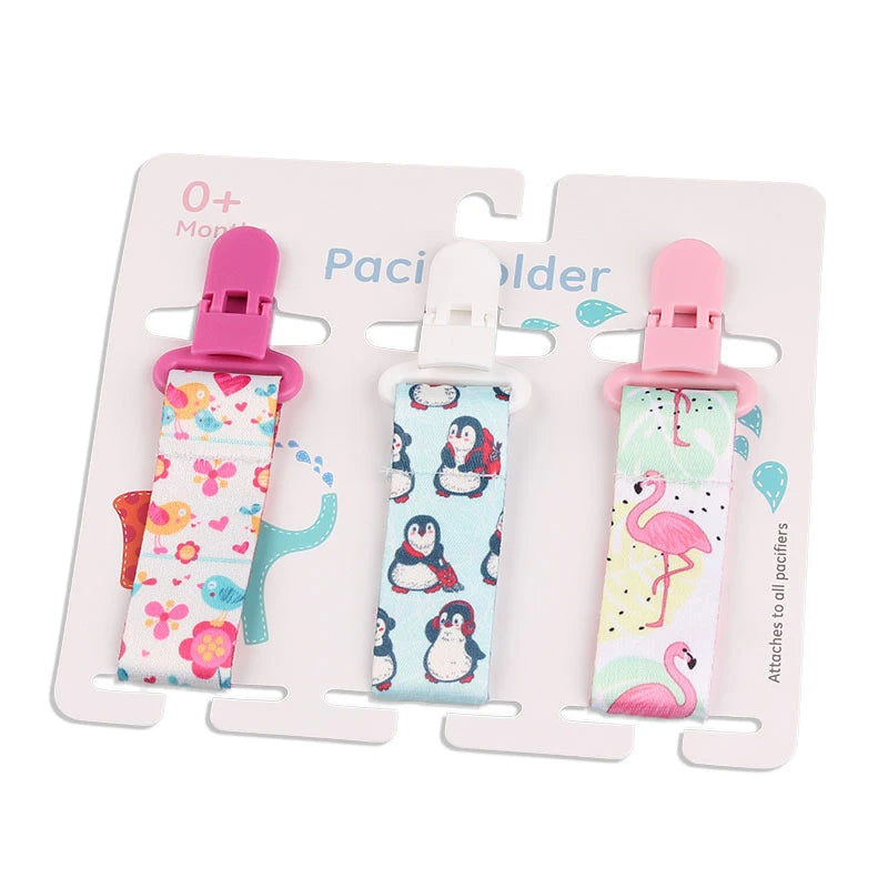 3-Piece Pacifier Clips