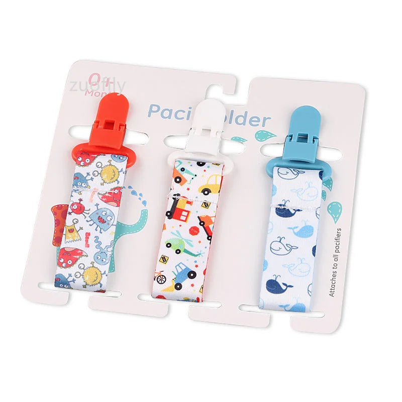 3-Piece Pacifier Clips