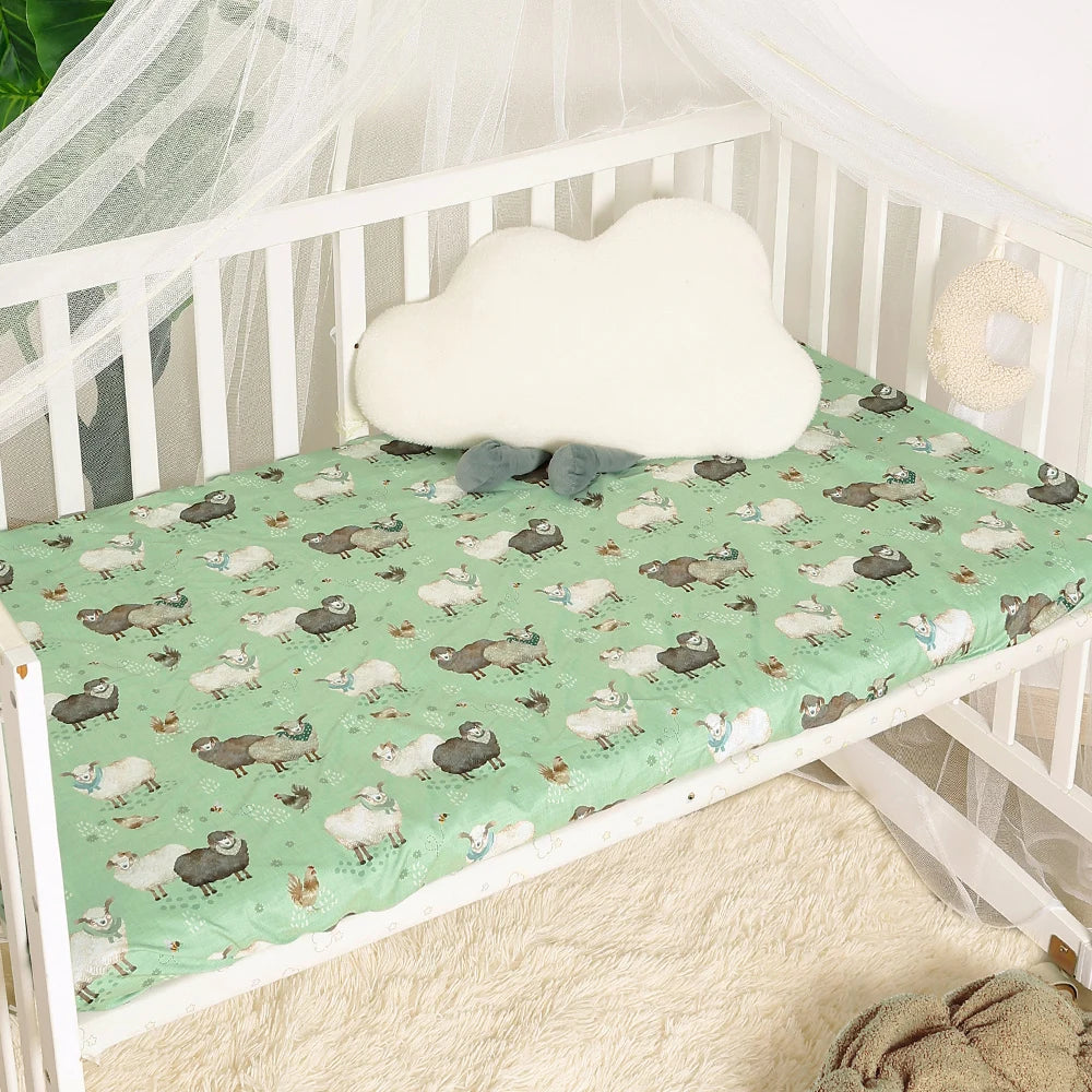 2-Piece Fitted Crib Bedding Sheets