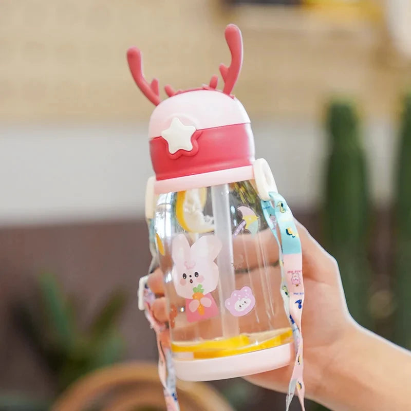 Leakproof Antler Sippy Cup with Straw