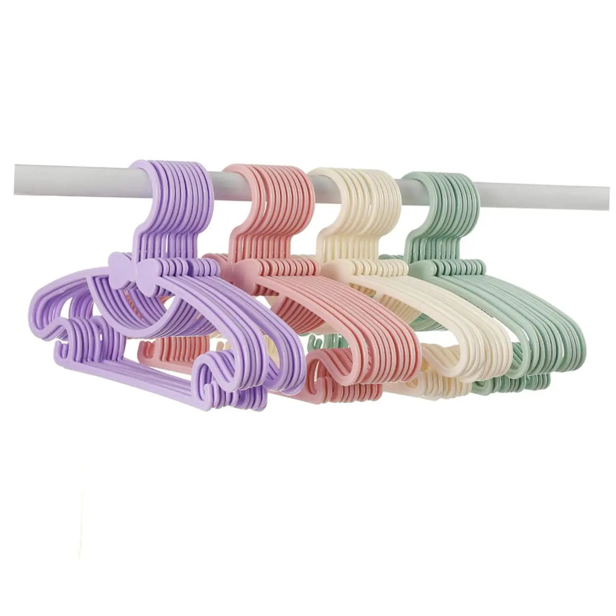 10ct & 20ct Non-Slip Plastic Clothes Hangers