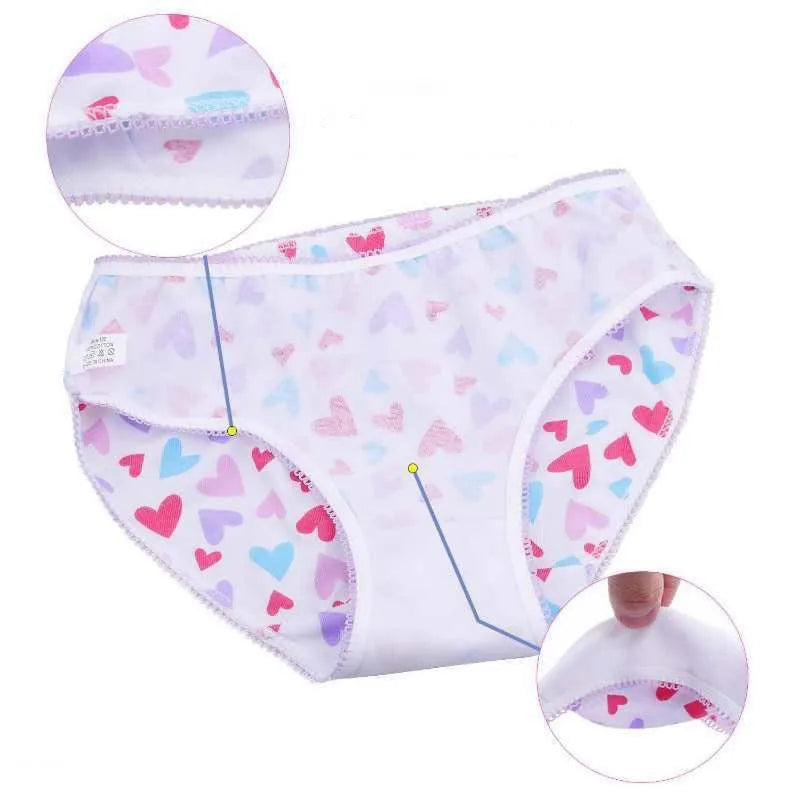 12-Piece Girls Cotton Underwear