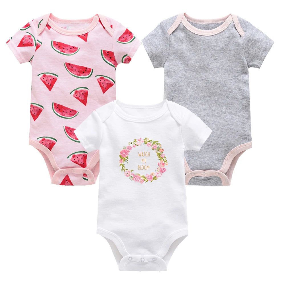 3ct & 6ct Newborn Onesie Sets 0M-12M