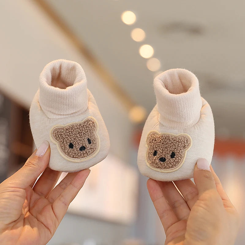 Infants Winter Teddy Bear Baby Booties