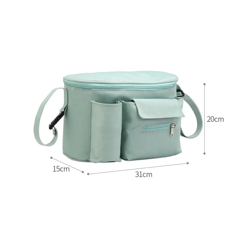 Oxford Stroller Organizer Bag – Spacious & Durable Mommy Bag for Travel & Everyday Use 👜🚼