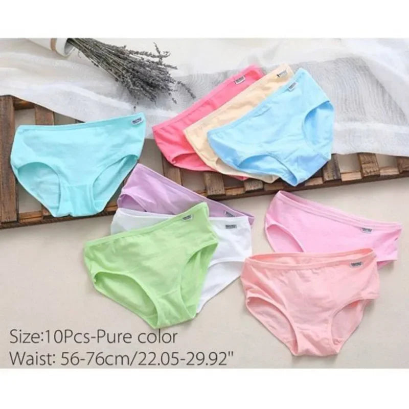 10-Piece Set Girls Cotton Underwear