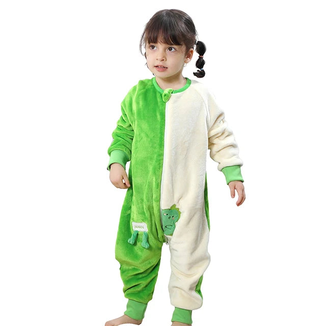 Children's Animal Embroidery Zip Up Sleeper 12M-6Y