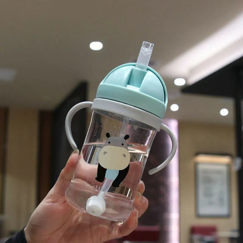 12oz Clear Sippy Cup with Straw