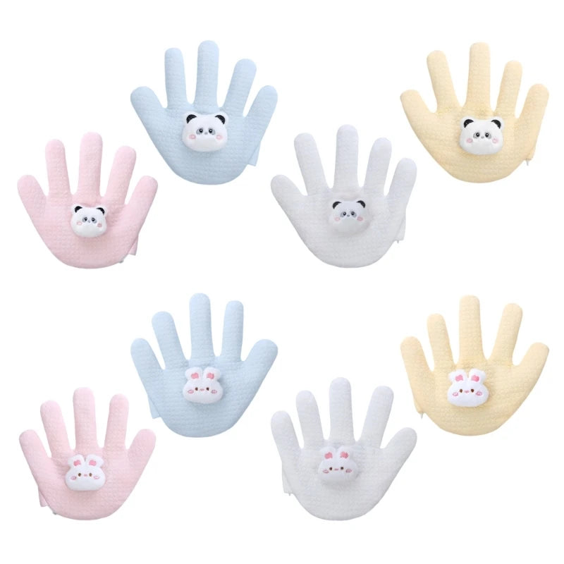 Cartoon Anti-Startle Hand Pacify Toy – Newborn Soothing Hand Pillow