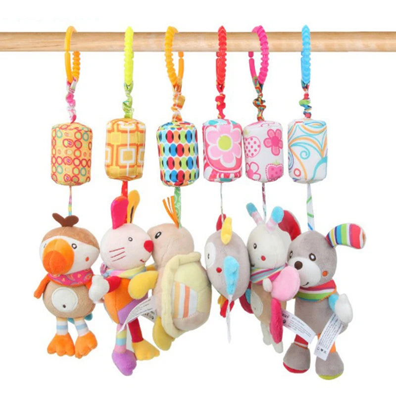 Plush Animal Hanging Rattle