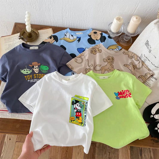 Mickey Mouse Summer Crewneck Shortsleeve T-Shirt 9M-5T