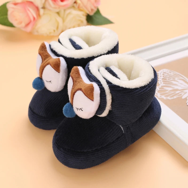 Infants Winter Teddy Bear Baby Booties