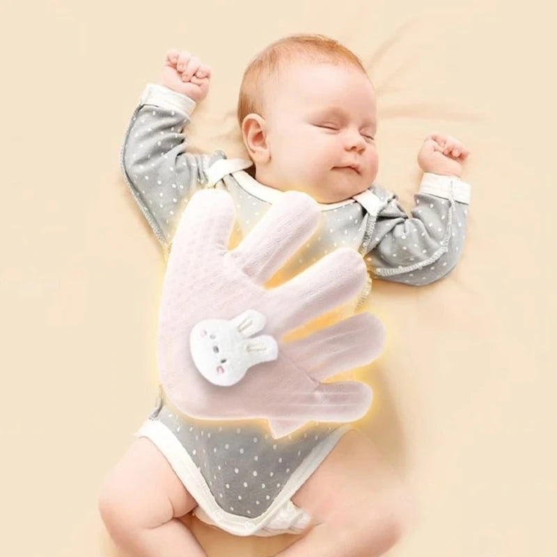 Cartoon Anti-Startle Hand Pacify Toy – Newborn Soothing Hand Pillow