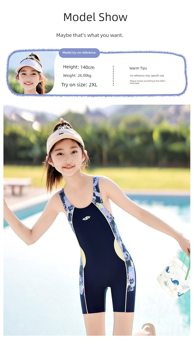 Girls' Summer One-Piece Kids Swimsuit