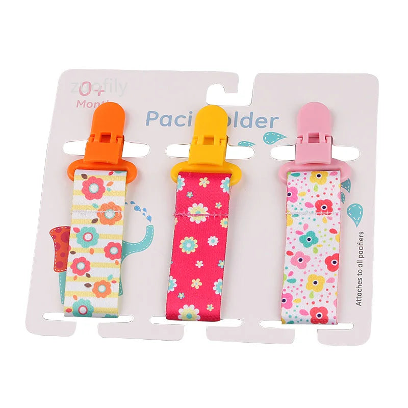 3-Piece Pacifier Clips