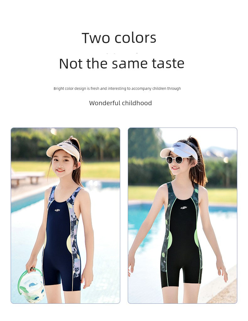 Girls' Summer One-Piece Kids Swimsuit