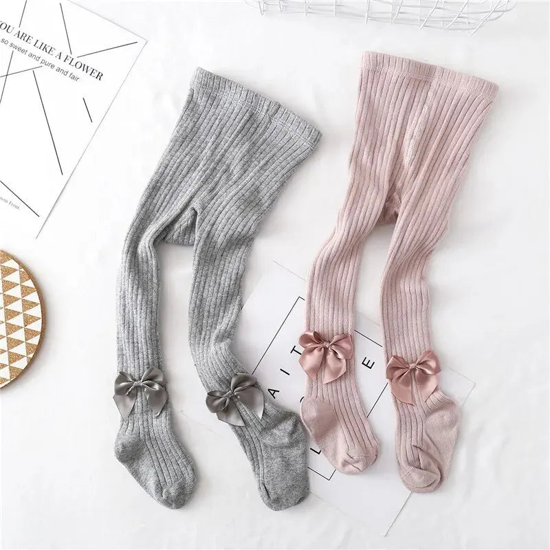 Girls Bowknot Thigh High Socks