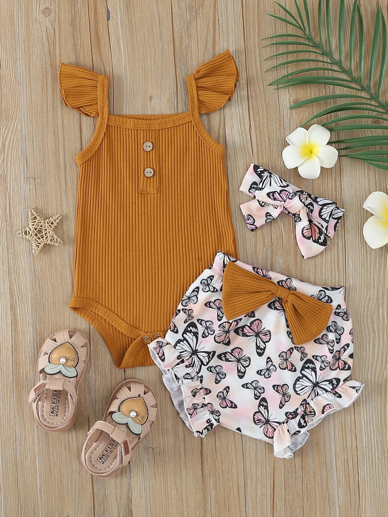 Summertime Floral Sleeveless 3pc Matching Set