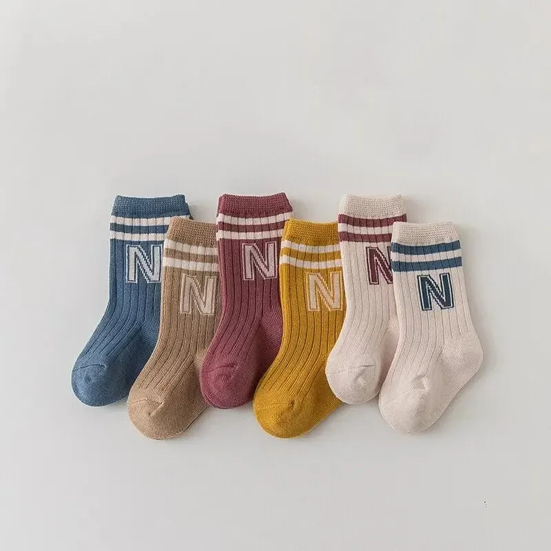 3 Piece Set Soft Cotton Knit Baby and Toddler Socks