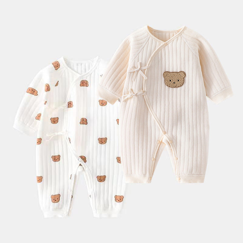 Newborn Teddy Bear Onesie 0M-6M Unisex