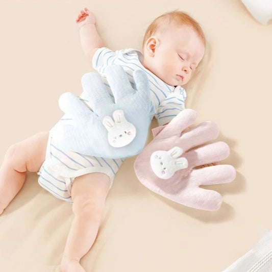 Cartoon Anti-Startle Hand Pacify Toy – Newborn Soothing Hand Pillow