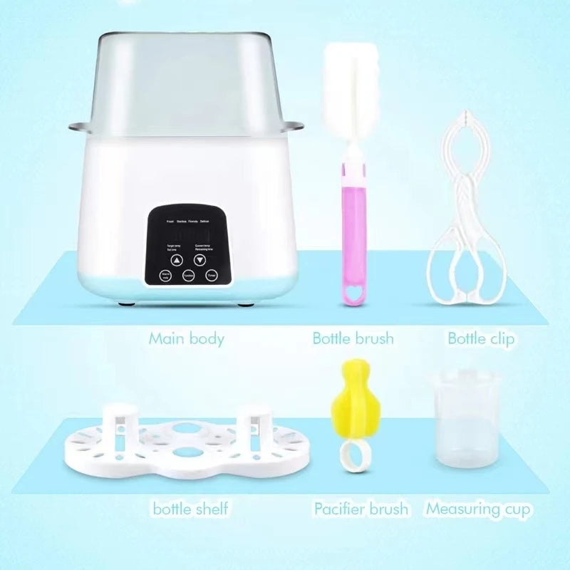 6-in-1 Baby Bottle Sterilizer & Warmer – Multi-Function Automatic Thermostat