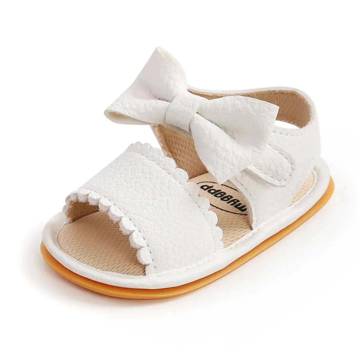 0-18M Girls' Bowknot Open Toe Leather Summer Sandals