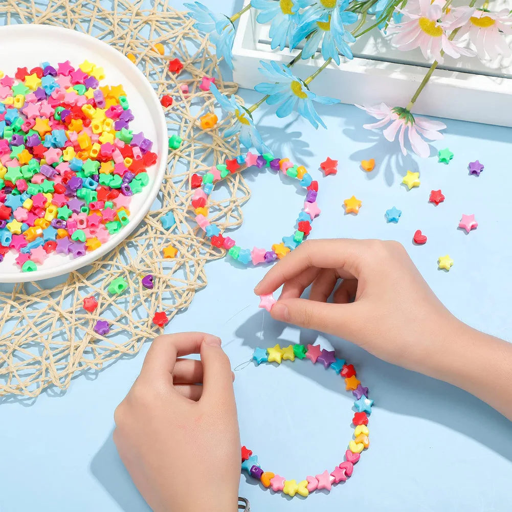 500pcs DIY Bracelet and Necklace Beads