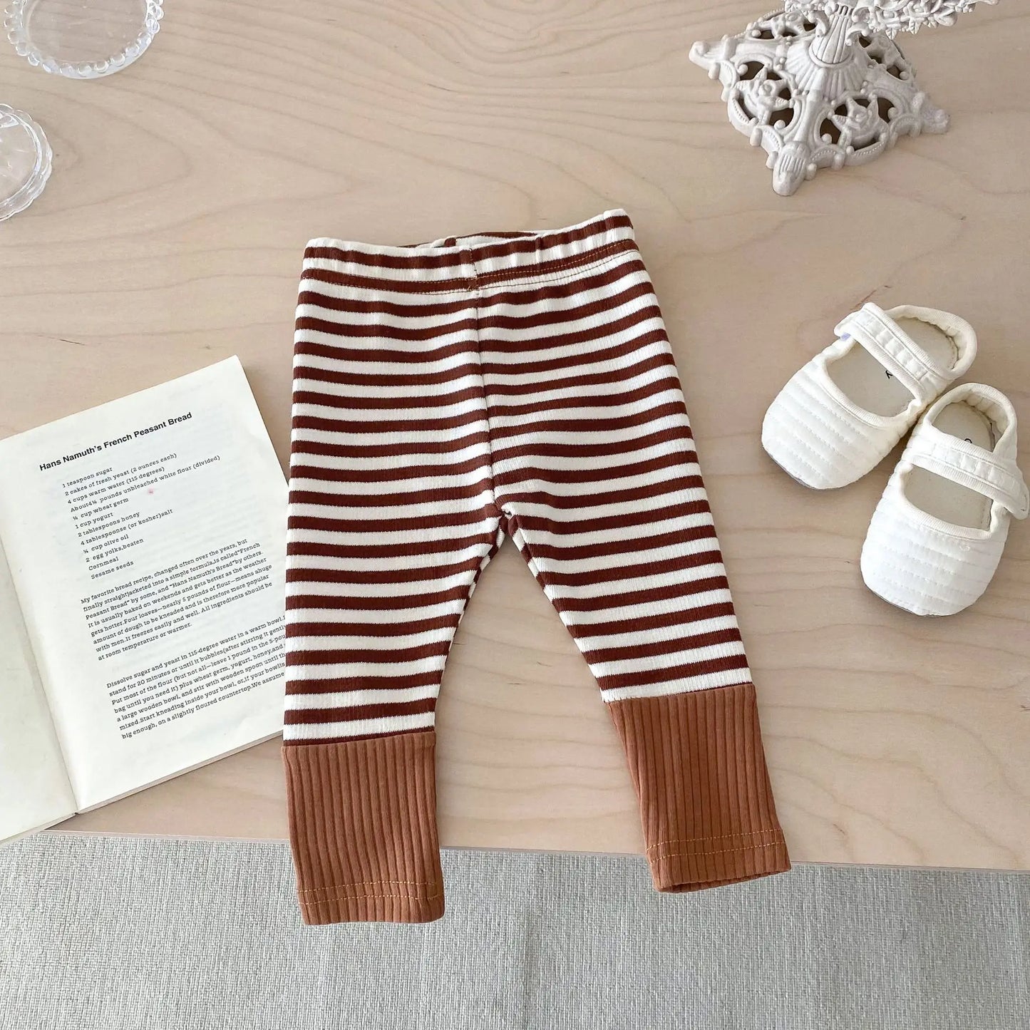 Newborn Striped Autumn Colored Bottoms