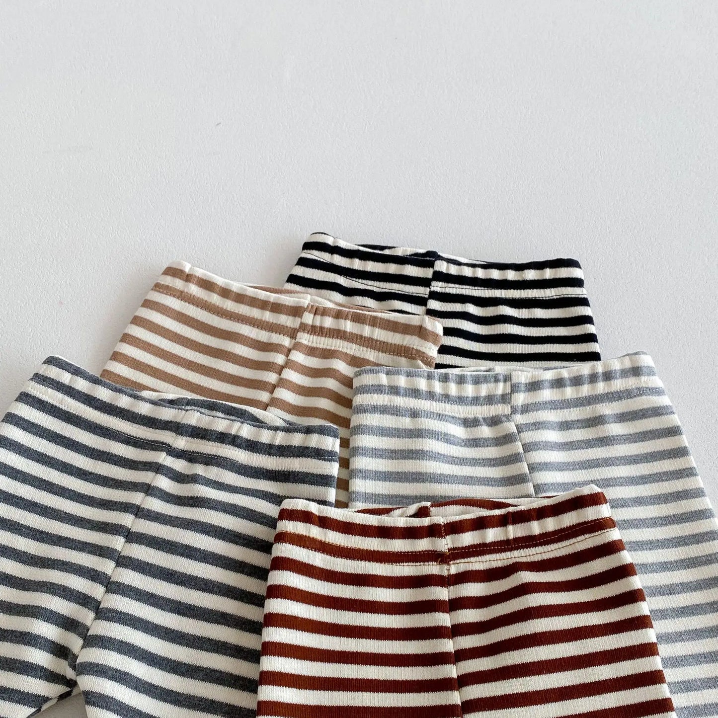 Newborn Striped Autumn Colored Bottoms