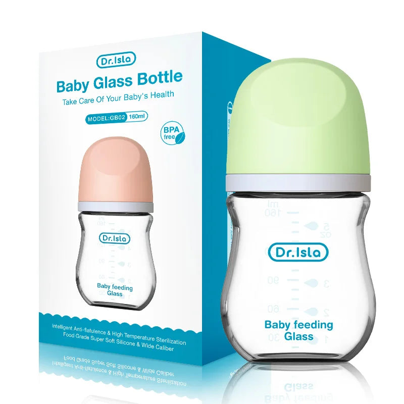 Dr. Isla Anti-Choke Glass Baby Bottle