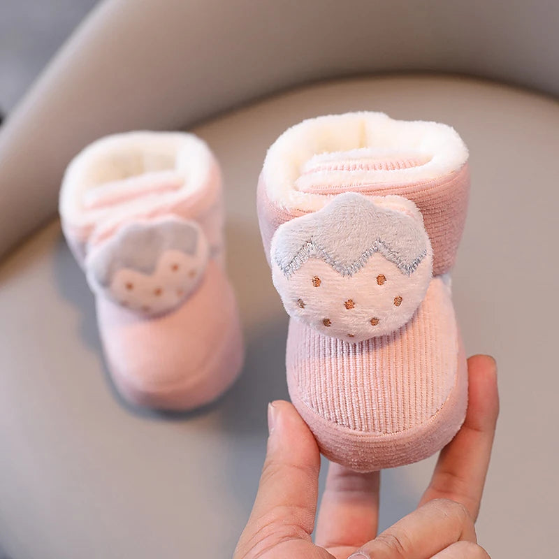 Infants Winter Teddy Bear Baby Booties