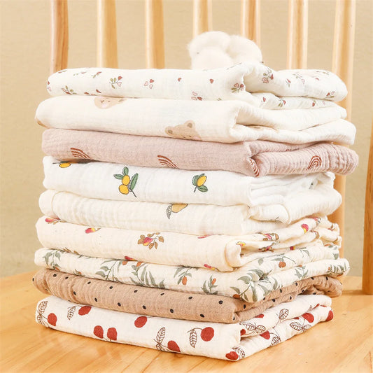 Newborn Floral Pattern Swaddle Receiving Blanket