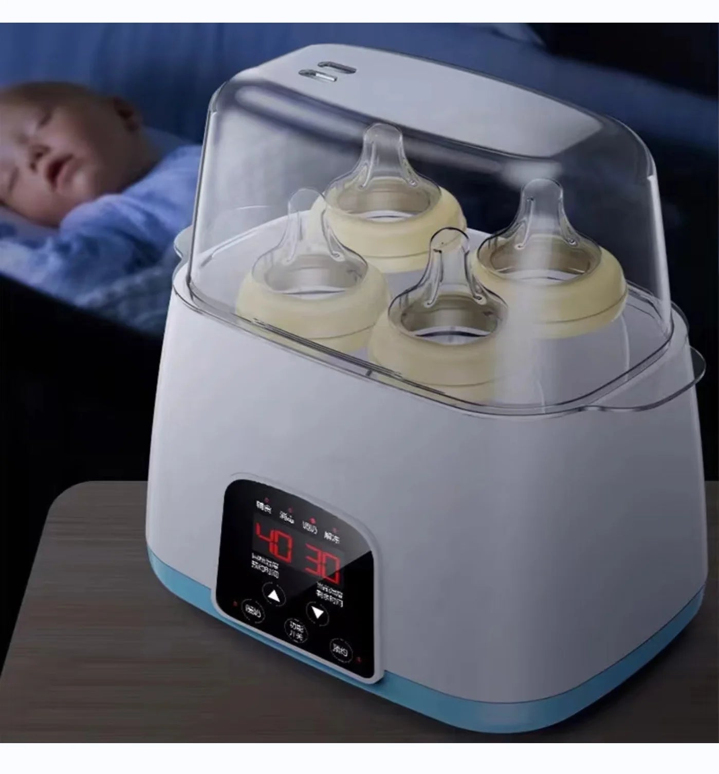 6-in-1 Baby Bottle Sterilizer & Warmer – Multi-Function Automatic Thermostat