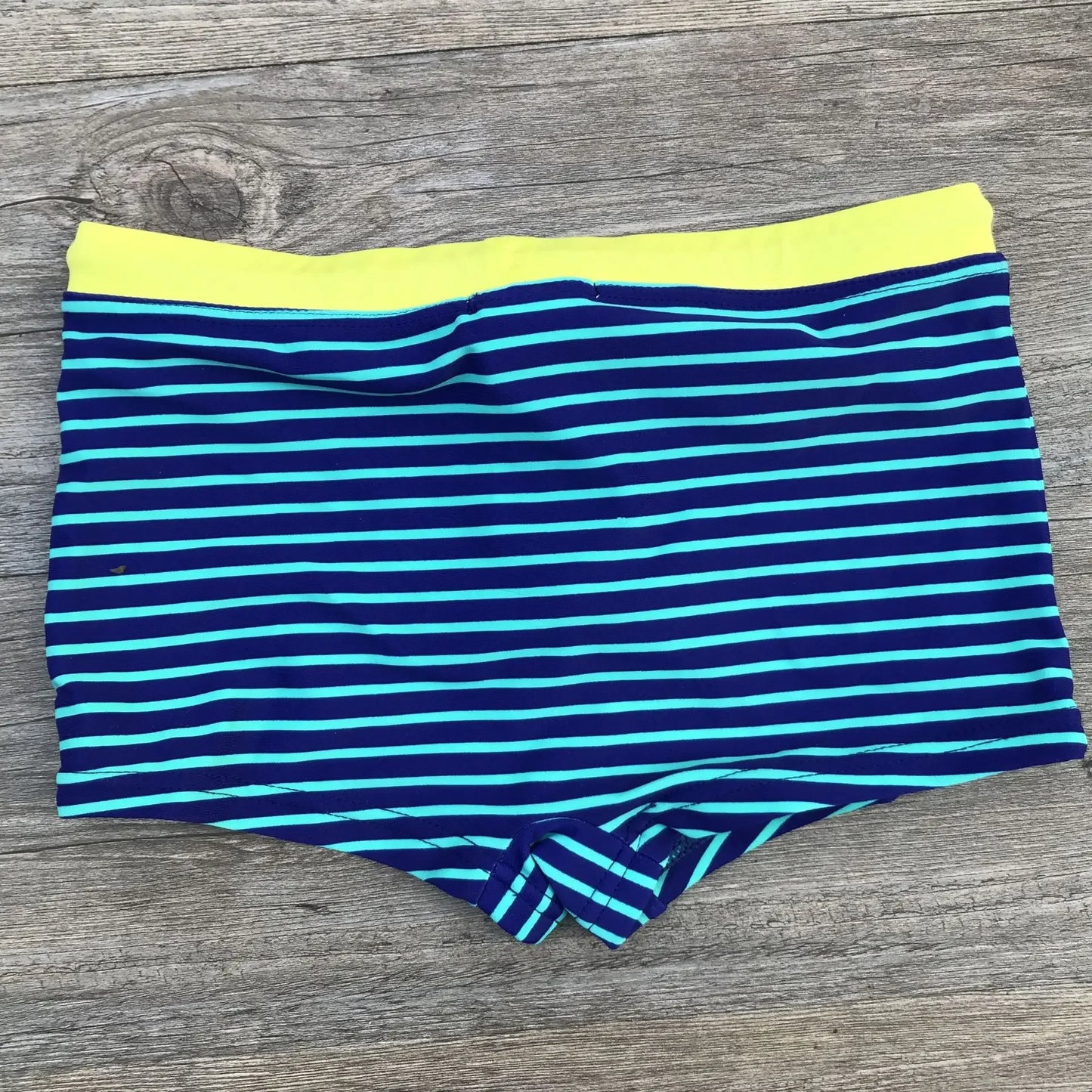 Boys' Striped Coconut Tree Swimming Trunks