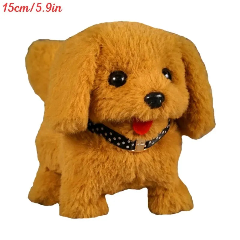 Electronic Walking and Barking Plush Dog Toy