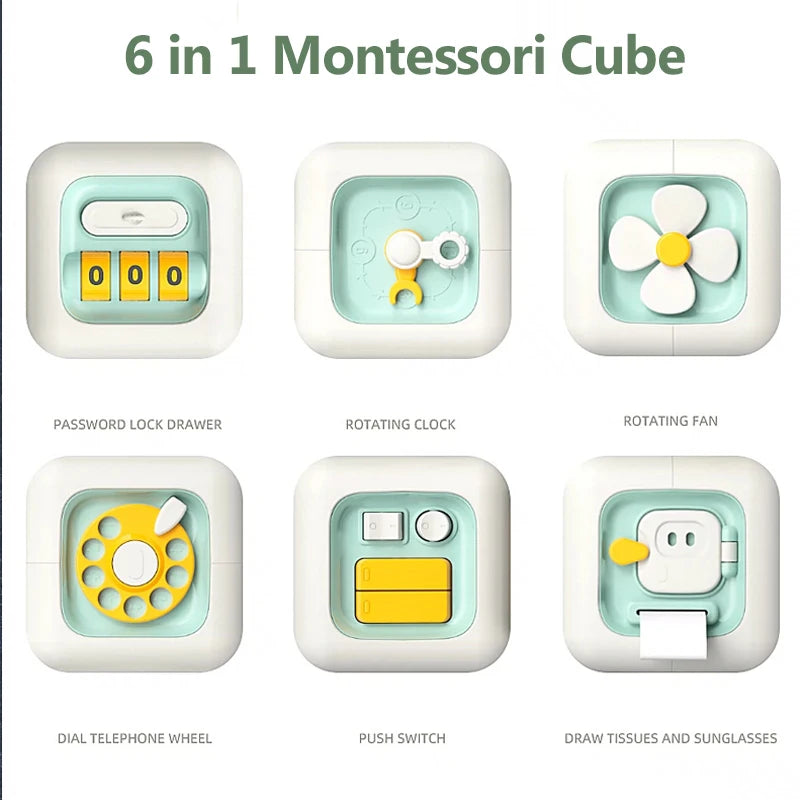 6 in 1 Montessori Educational Busy Cube