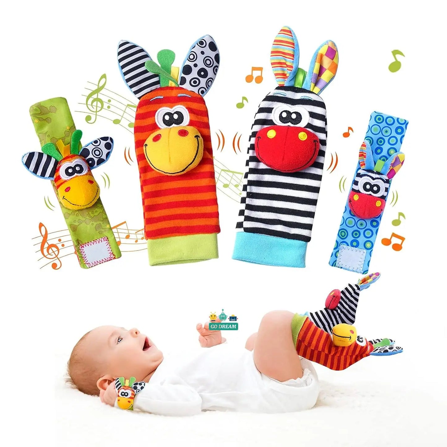 Baby Wrist Socks Rattle